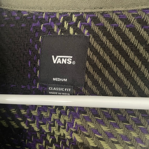 Vans Men's Saviano Plaid Button-Up Overshirt - Picture 6 of 8